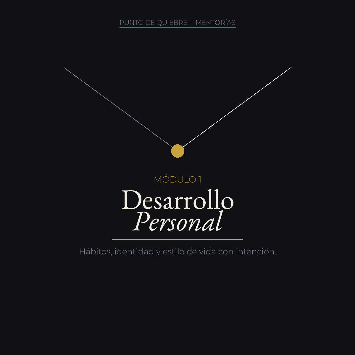 Desarrollo Personal — Hábitos, identidad y estilo de vida con intención
